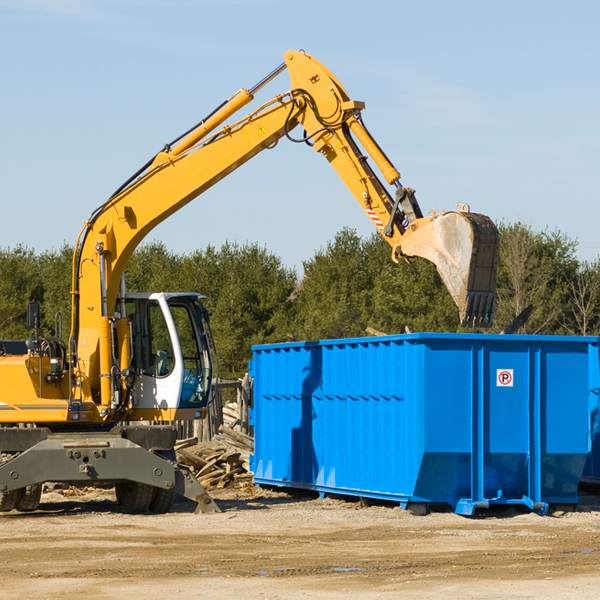 what size residential dumpster rentals are available in Johnson City Texas